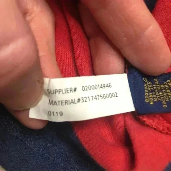 Polo By Ralph Lauren Red & Blue  Striped T-Shirt 2T - Picture 10 of 16
